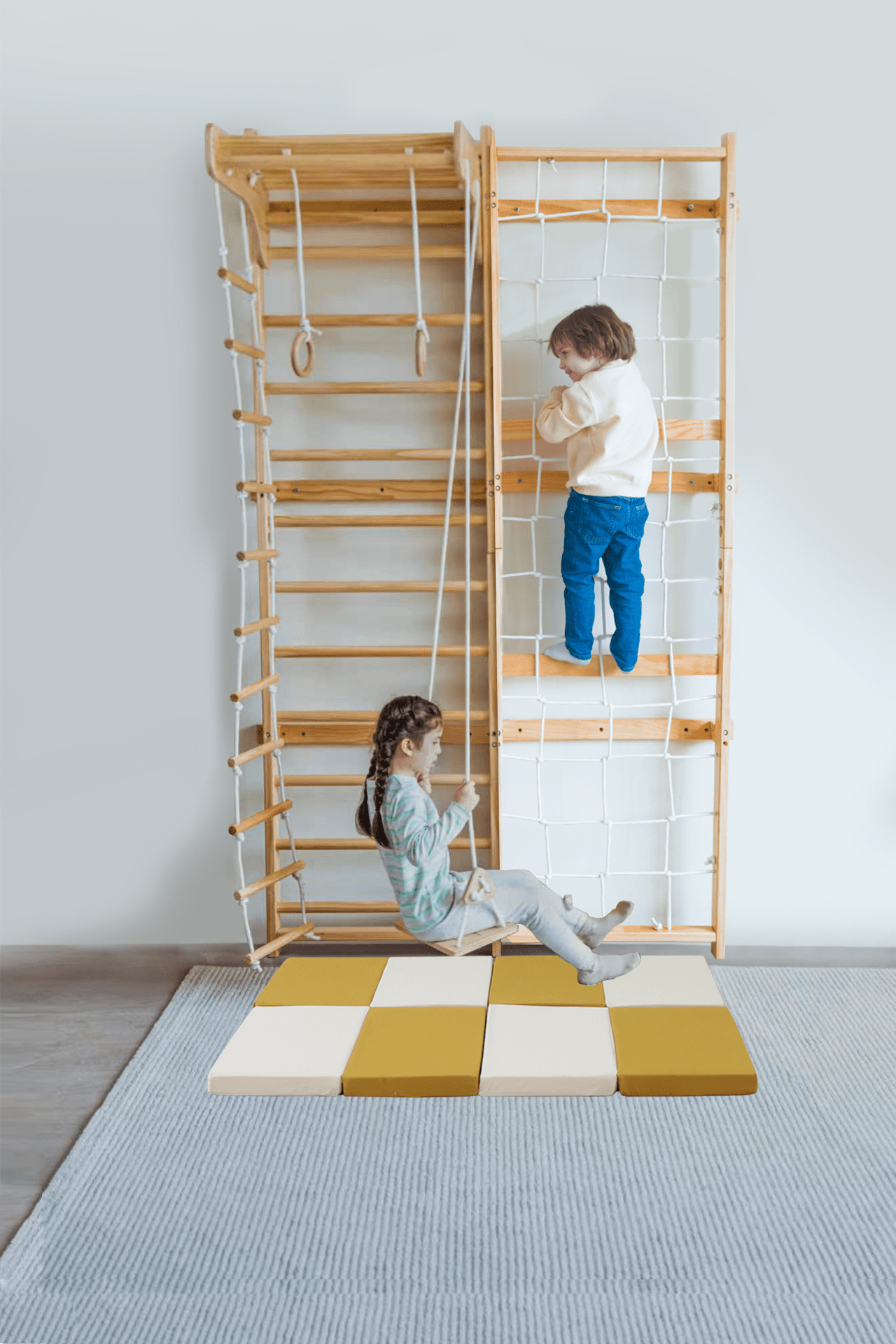 Soft indoor play mat compatible with avenlur neem playset