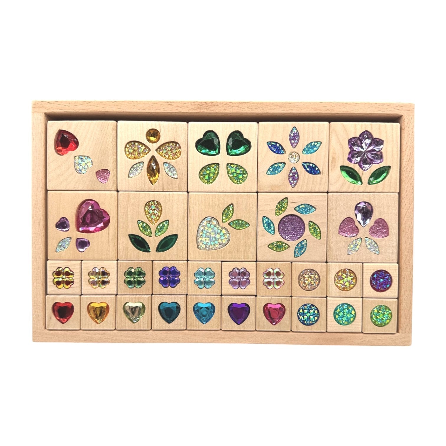 Sparkle Garden Gem Set – 30 - Piece Small & 40 - Piece Large Sets - The Nurturing Nook