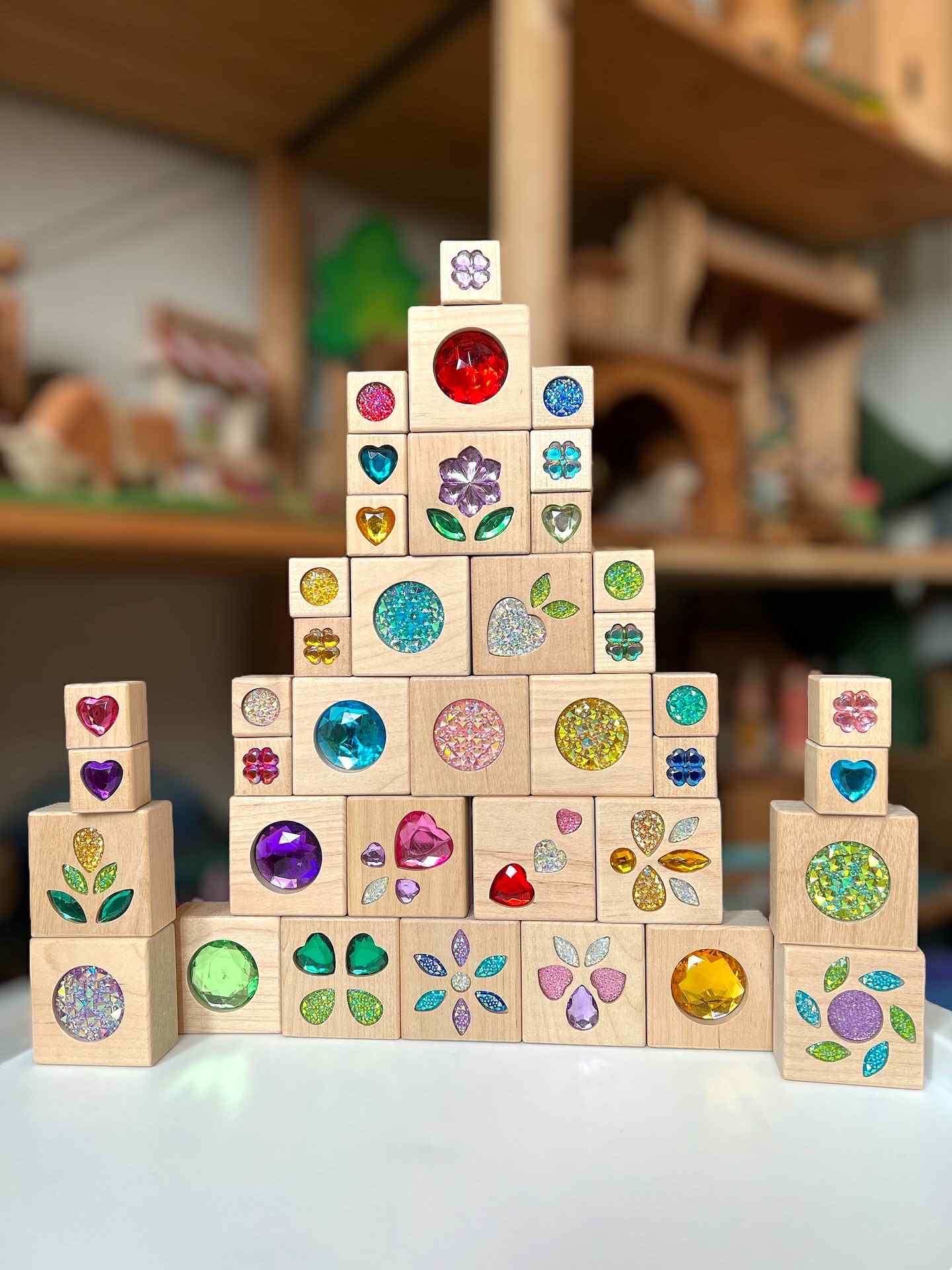 Sparkle Garden Gem Set – 30 - Piece Small & 40 - Piece Large Sets - The Nurturing Nook