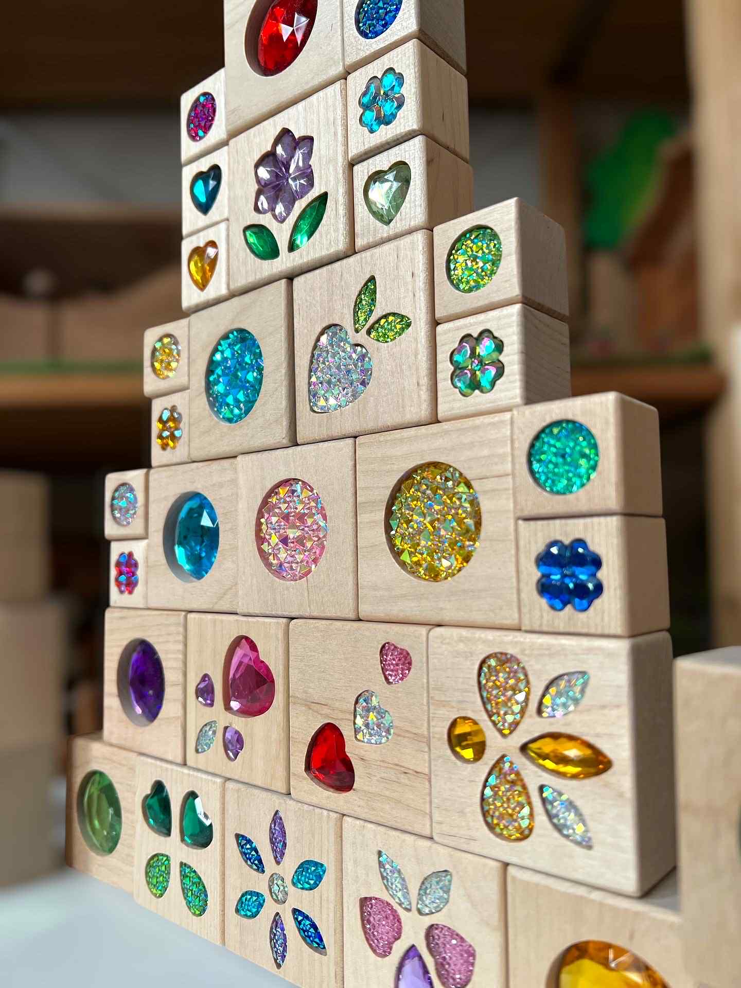 Sparkle Garden Gem Set – 30 - Piece Small & 40 - Piece Large Sets - The Nurturing Nook