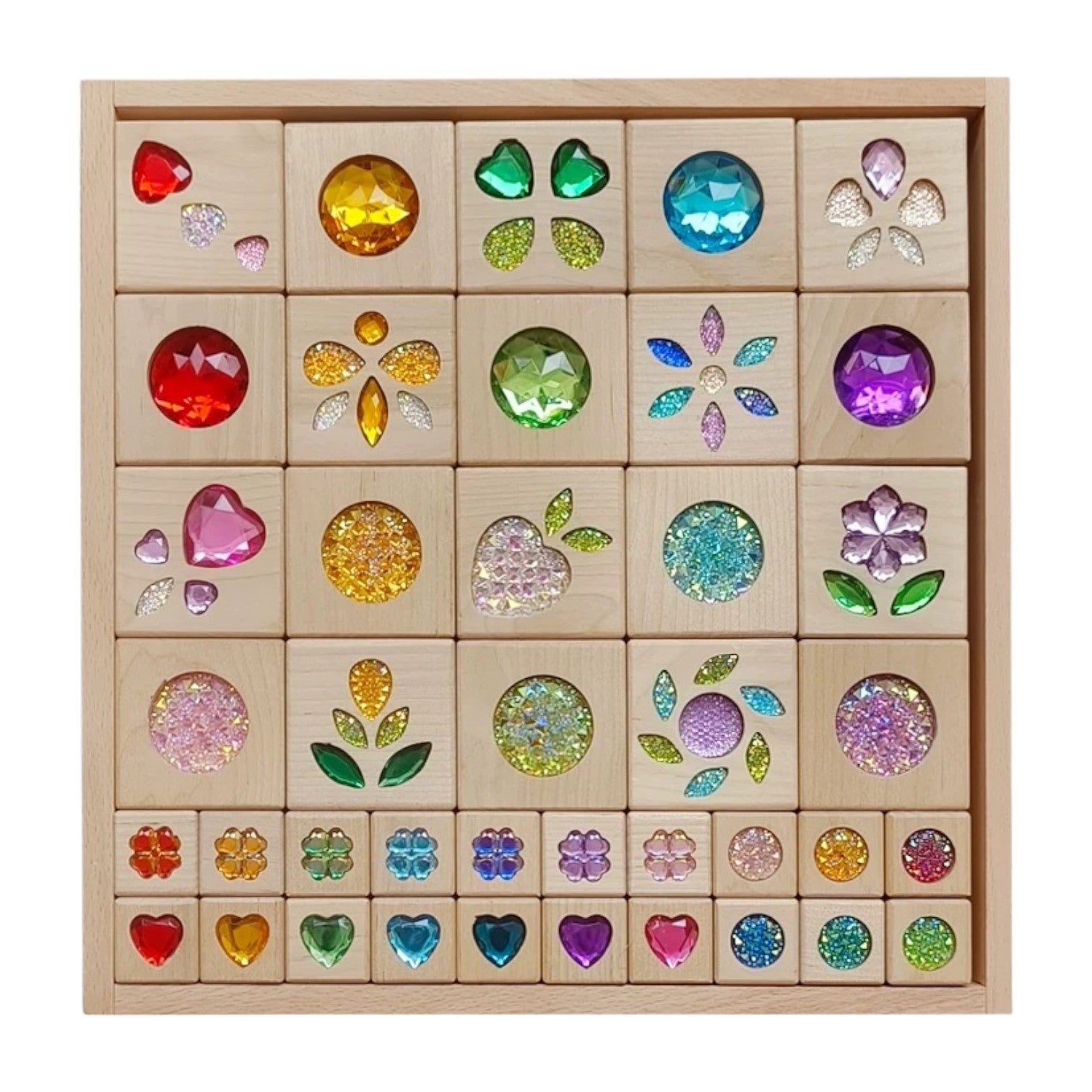 Sparkle Garden Gem Set – 30 - Piece Small & 40 - Piece Large Sets - The Nurturing Nook
