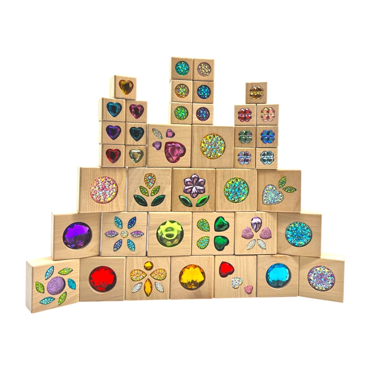 Sparkle Garden Gem Set – 30 - Piece Small & 40 - Piece Large Sets - The Nurturing Nook