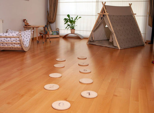 Stepping Balance Stones for Kids - The Nurturing Nook