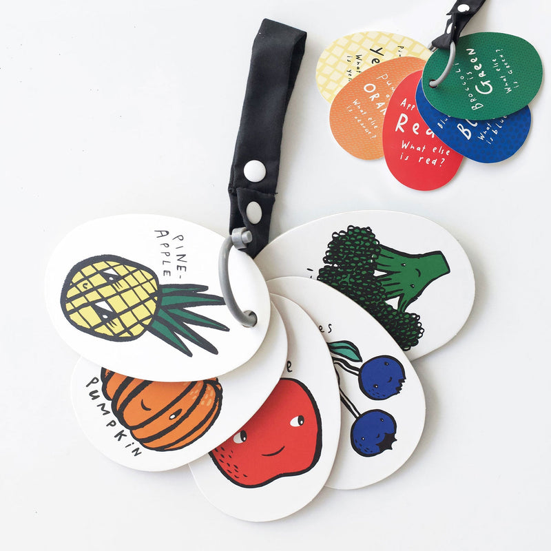 I See stroller cards – market fruits and veggies flashcards