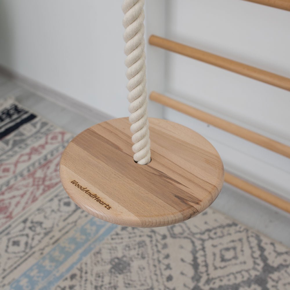 Swedish wall – with optional climbing and gym accessories - The Nurturing Nook