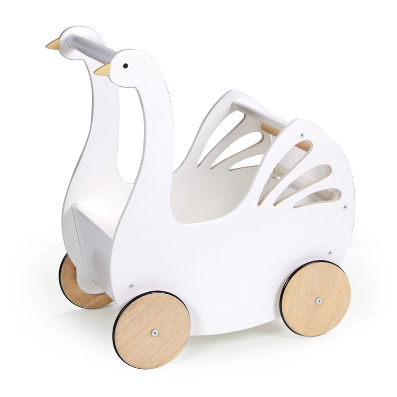 Tender Leaf swan doll pram stroller toy for toddlers