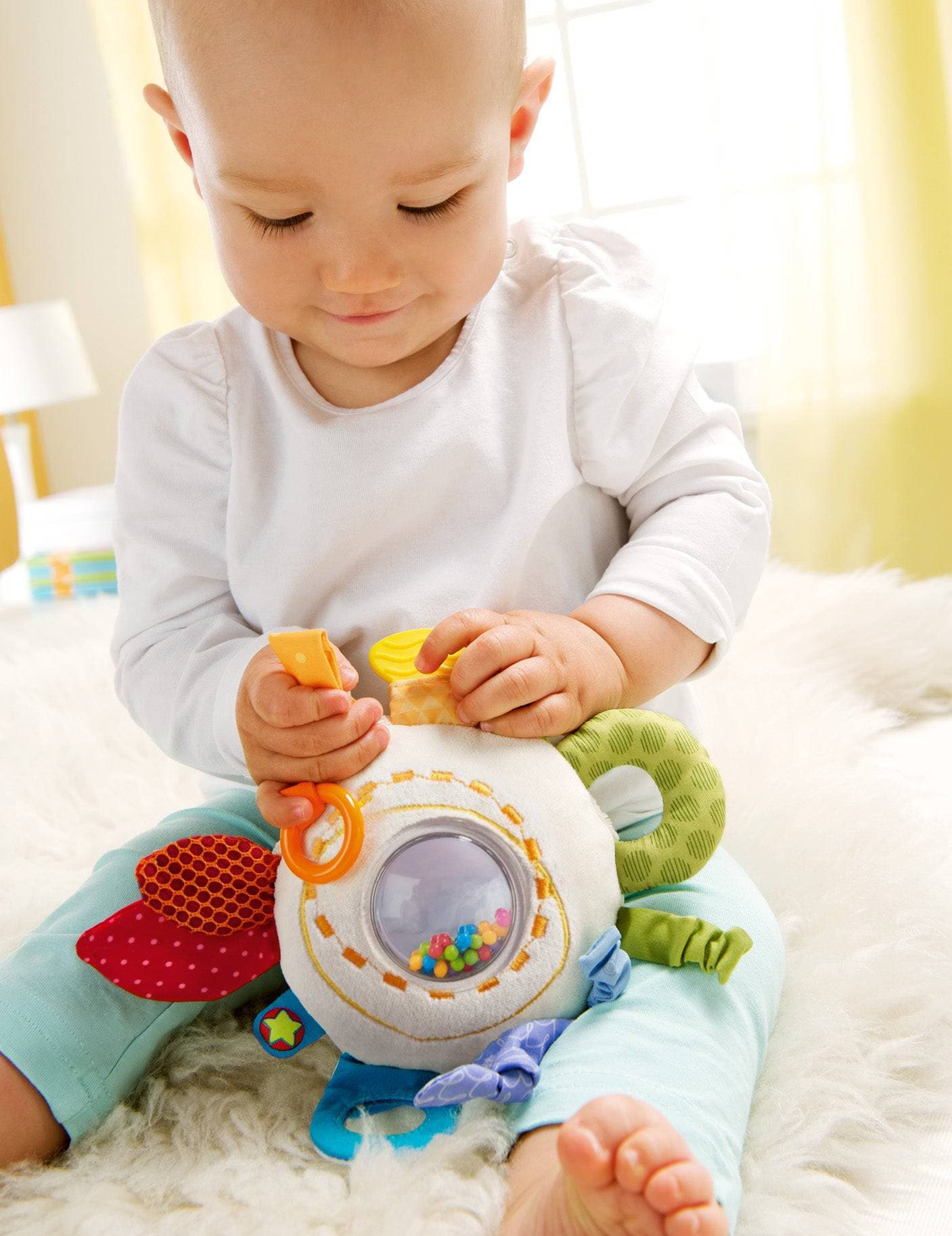 Teether Cuddly Rainbow Round Activity Toy - The Nurturing Nook