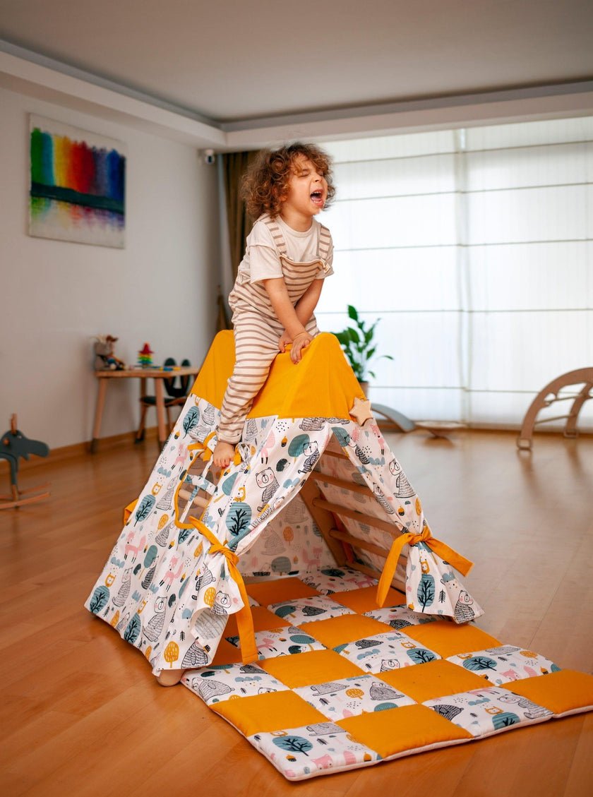 Tent Cover and Mat for Climbing Triangle - The Nurturing Nook