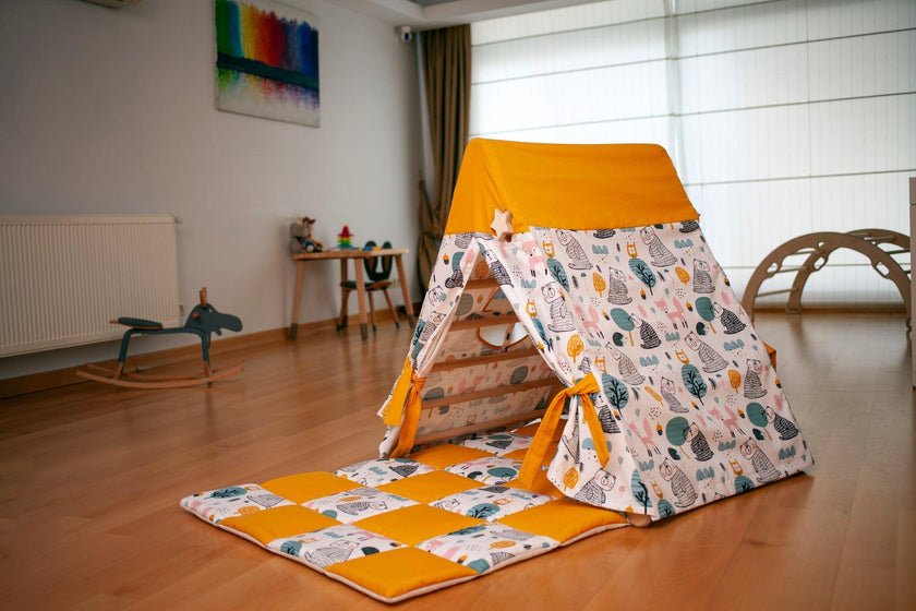 Tent Cover and Mat for Climbing Triangle - The Nurturing Nook