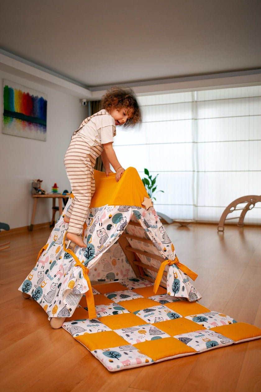 Tent Cover and Mat for Climbing Triangle - The Nurturing Nook