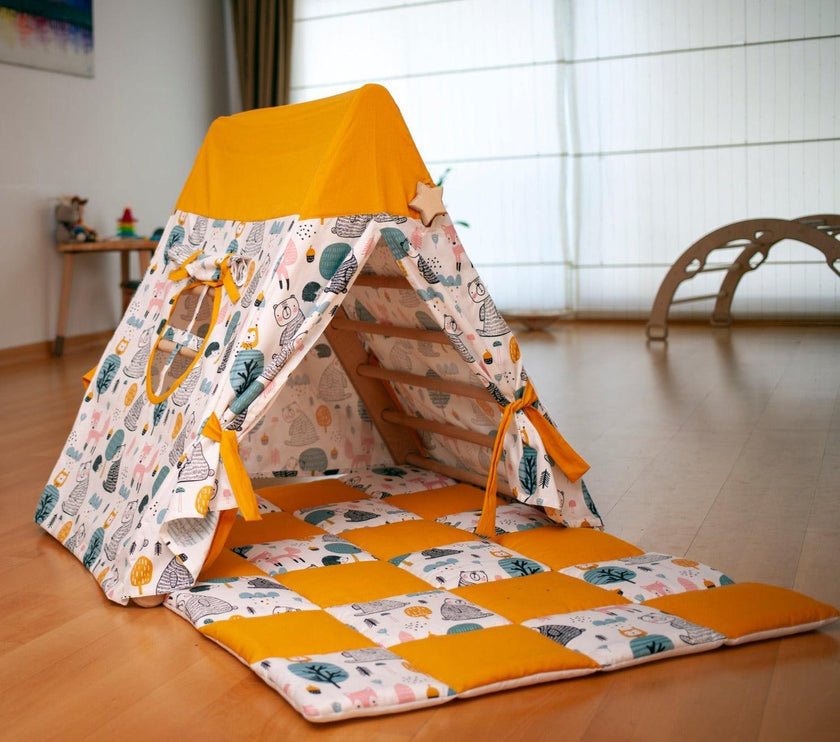 Tent Cover and Mat for Climbing Triangle - The Nurturing Nook