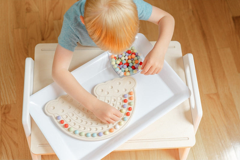 The rainbow activity board