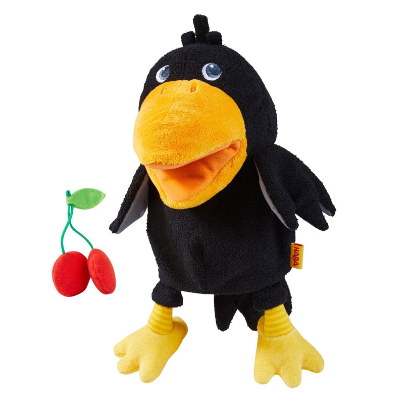 Theo the raven glove puppet