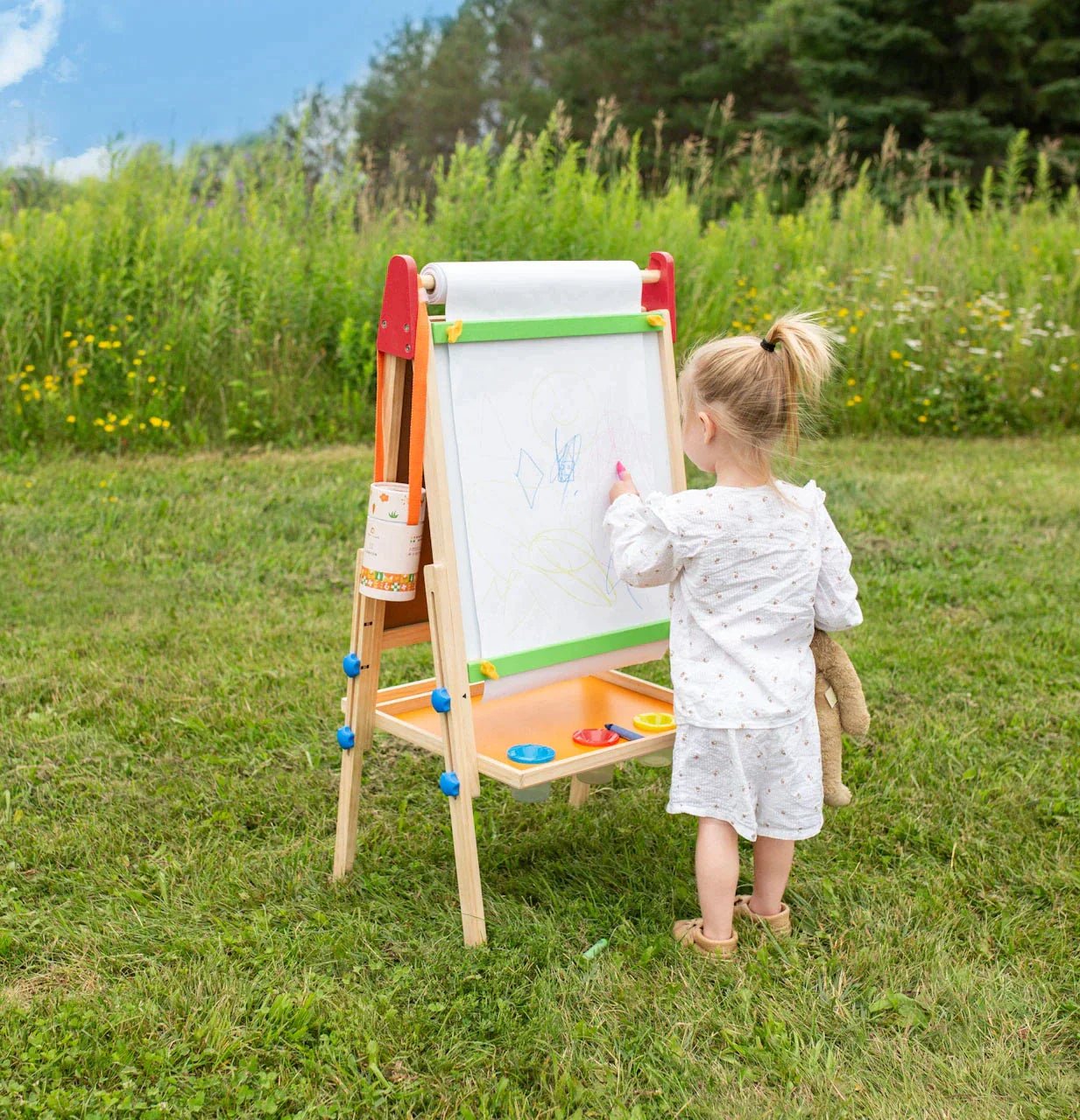 Tiny Land® 3 - in - 1 Art Easel for Kids - The Nurturing Nook