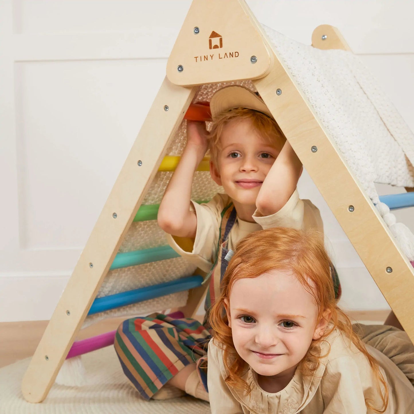 Tiny Land® 7 - in - 1 Rainbow Climbing Set - The Nurturing Nook