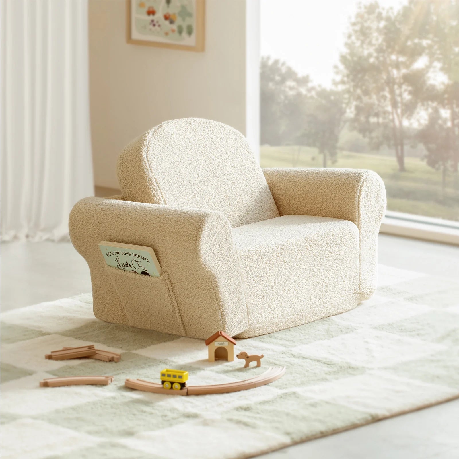 Tiny Land® Afternoon Couch —— Cream Kids Chair - The Nurturing Nook