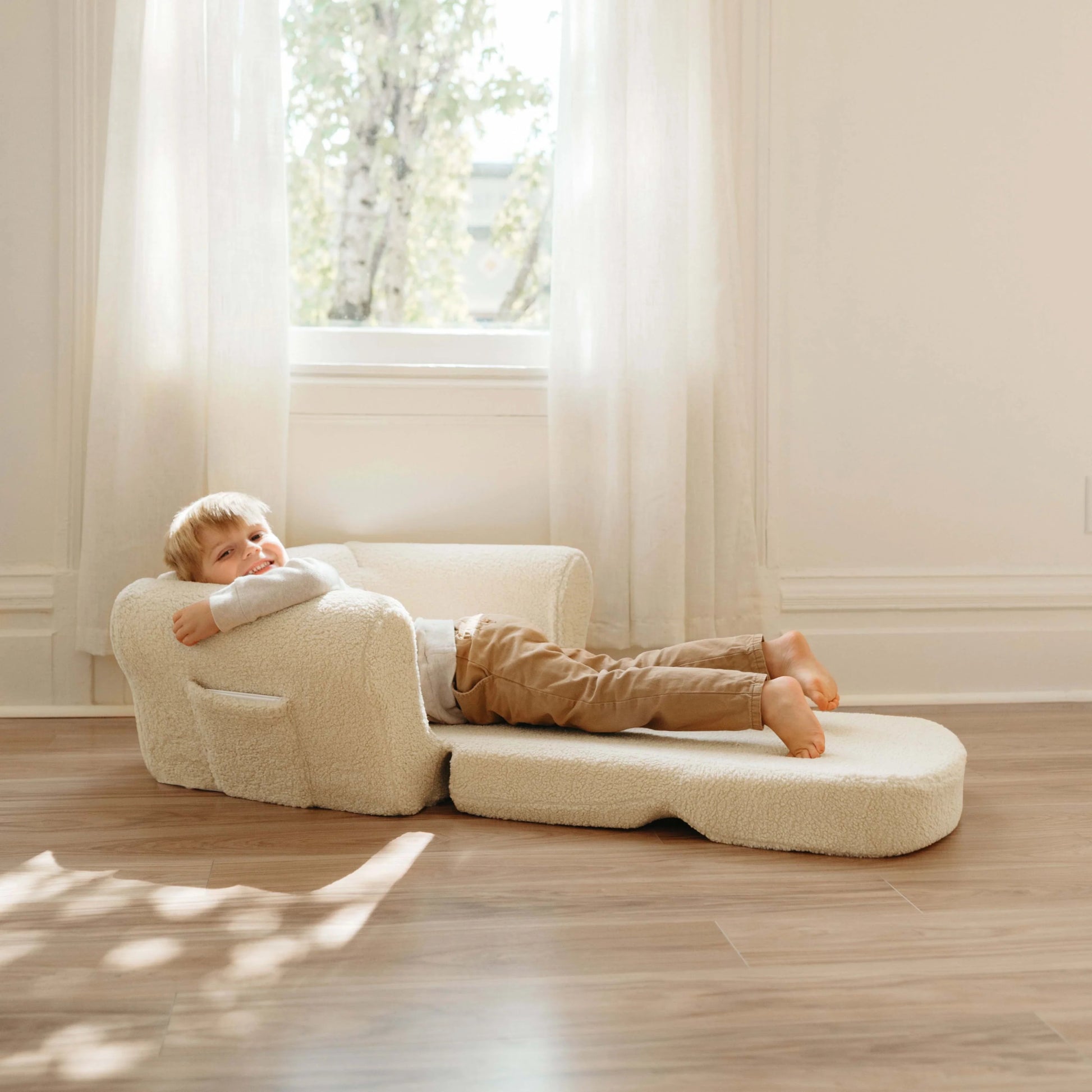 Tiny Land® Afternoon Couch —— Cream Kids Chair - The Nurturing Nook