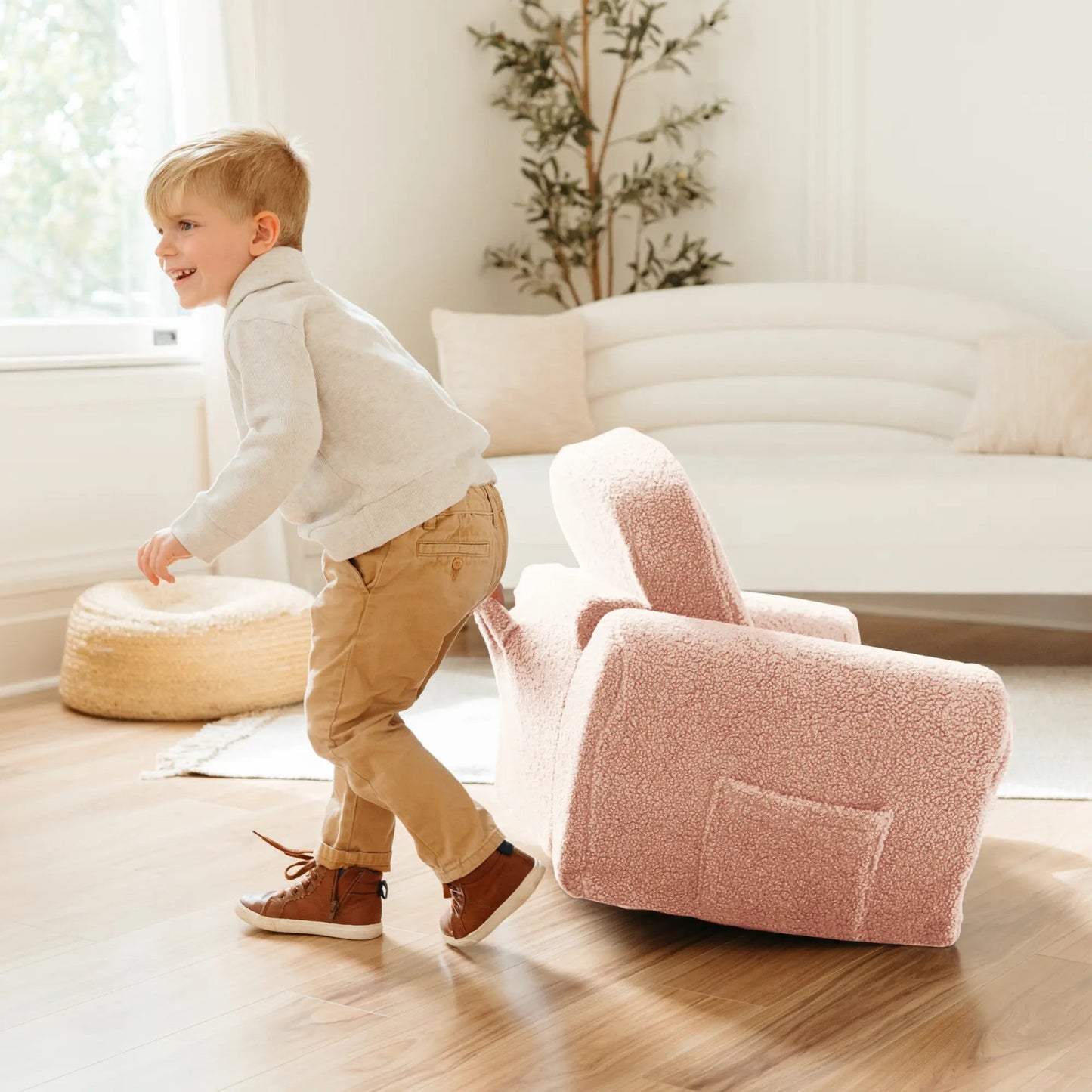 Tiny Land® Afternoon Couch —— Pink Kids Chair - The Nurturing Nook
