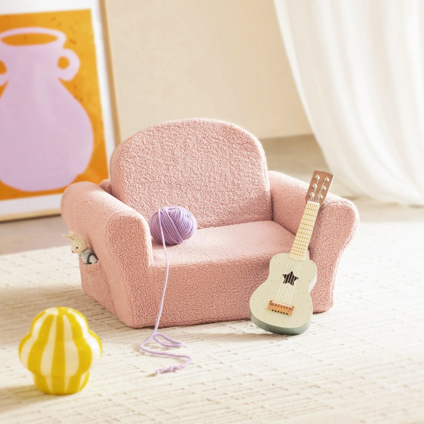 Tiny Land® Afternoon Couch —— Pink Kids Chair - The Nurturing Nook