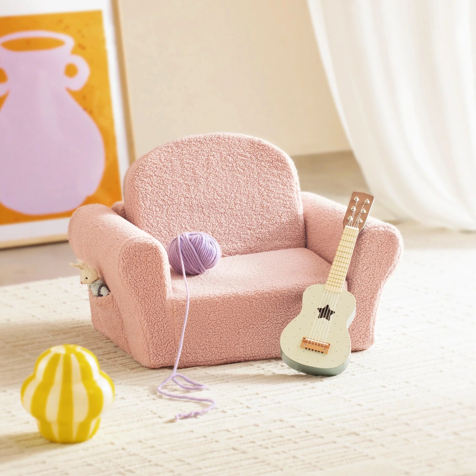 Tiny Land® Afternoon Couch —— Pink Kids Chair - The Nurturing Nook