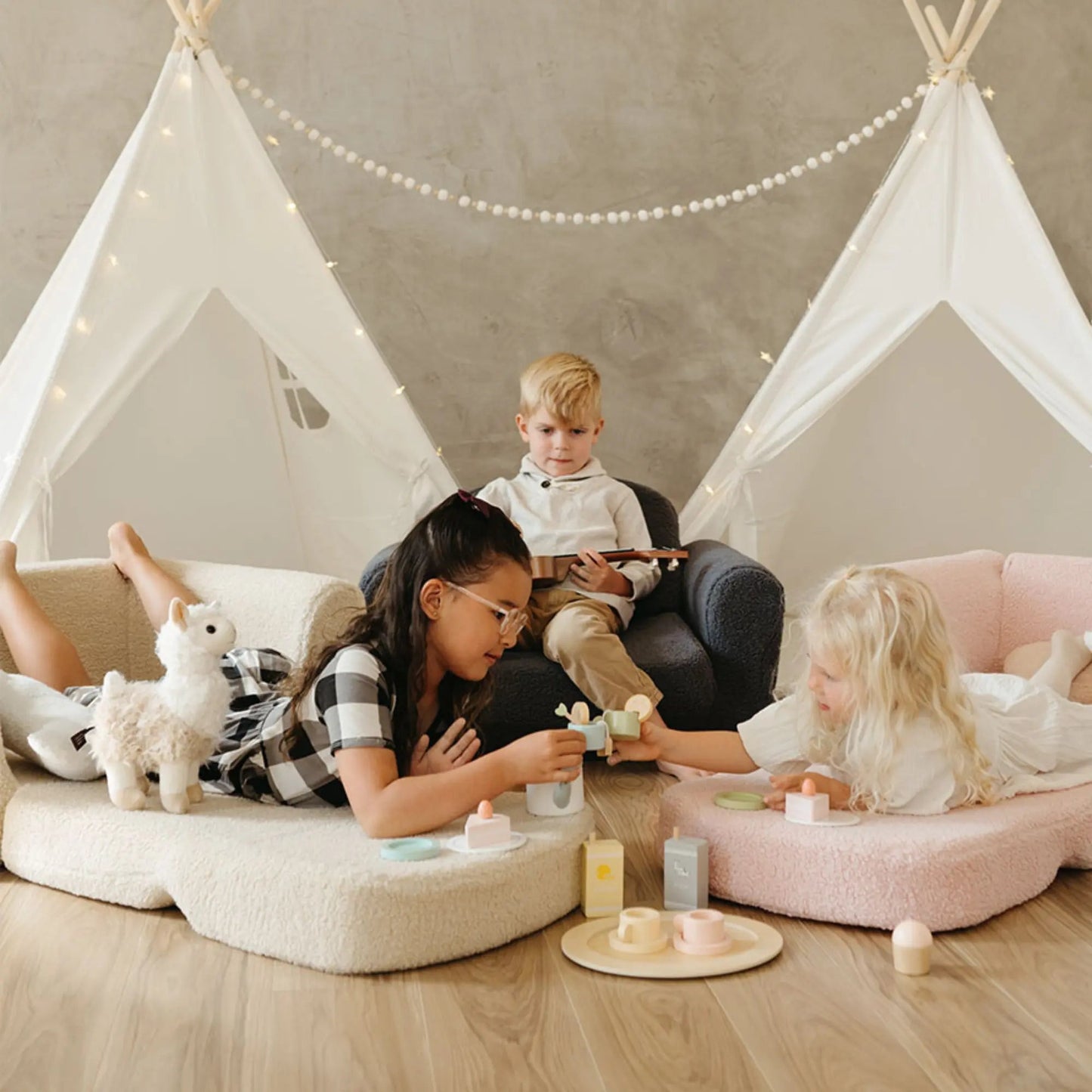 Tiny Land® Afternoon Couch —— Pink Kids Chair - The Nurturing Nook