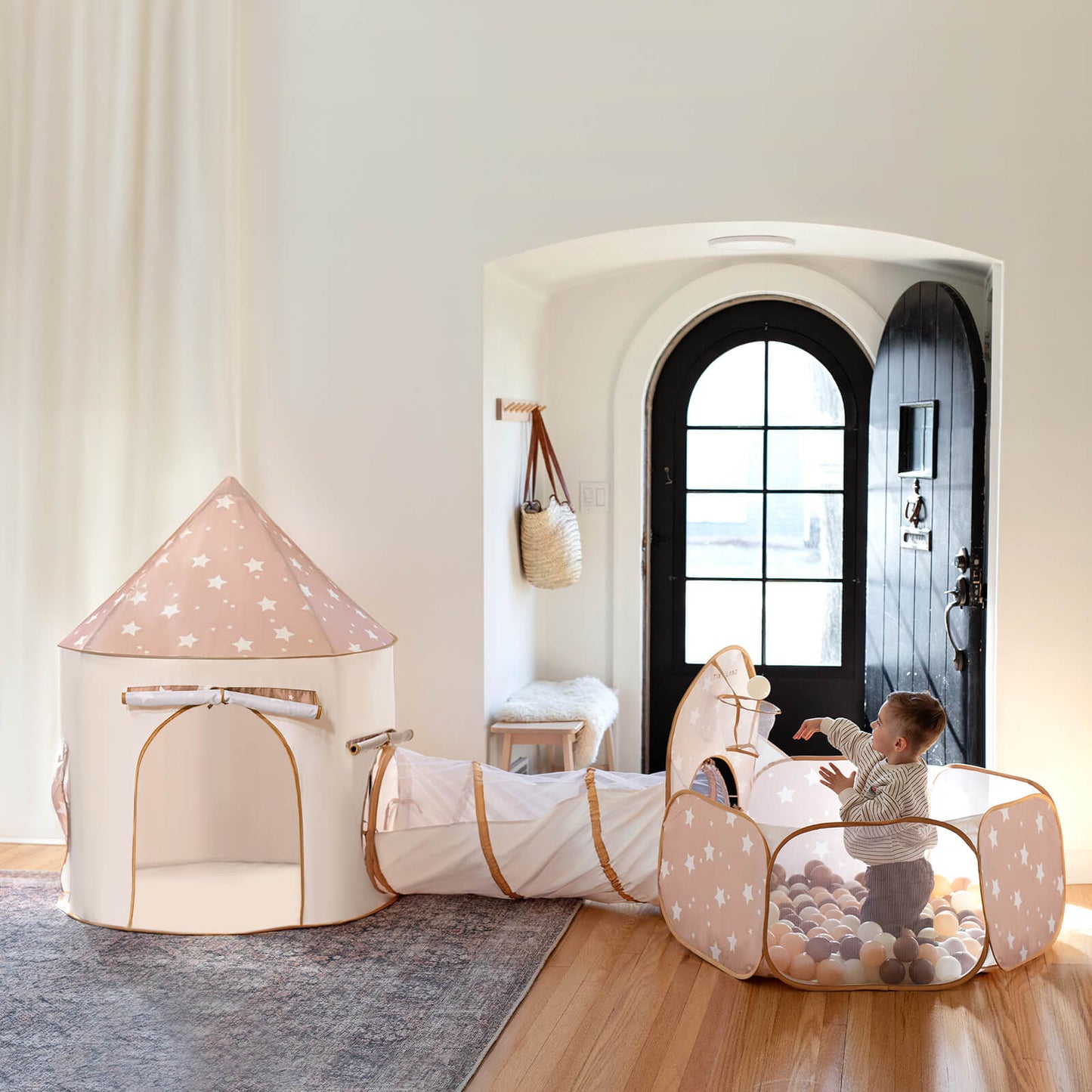 Tiny Land® Compact Adventure 3 - in - 1 Play Tunnel With no Balls - The Nurturing Nook