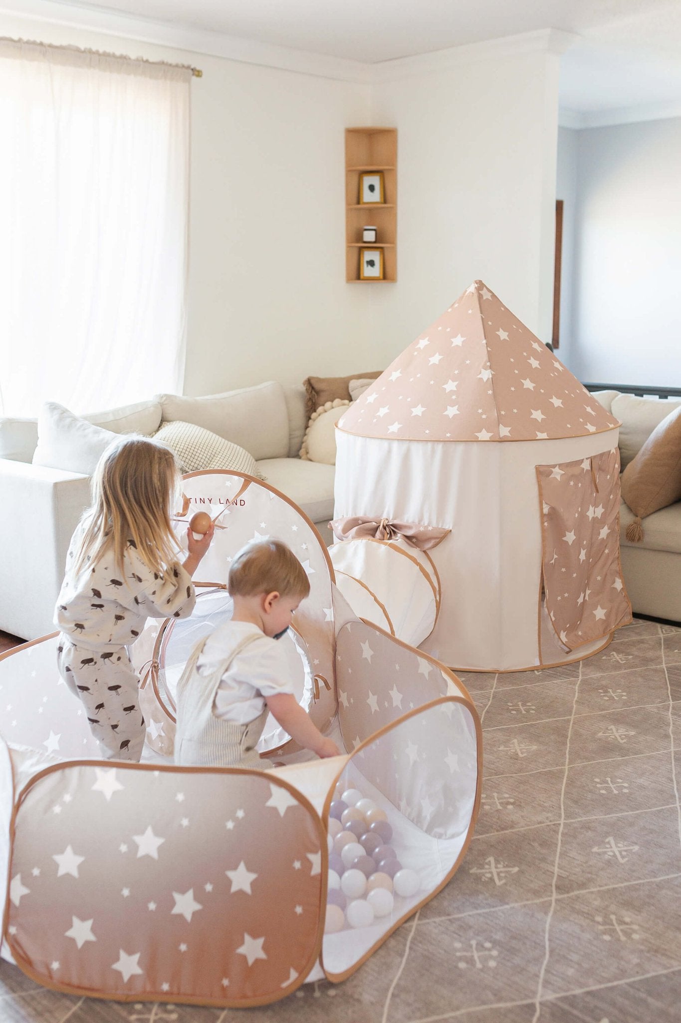 Tiny Land® Compact Adventure 3 - in - 1 Play Tunnel With no Balls - The Nurturing Nook