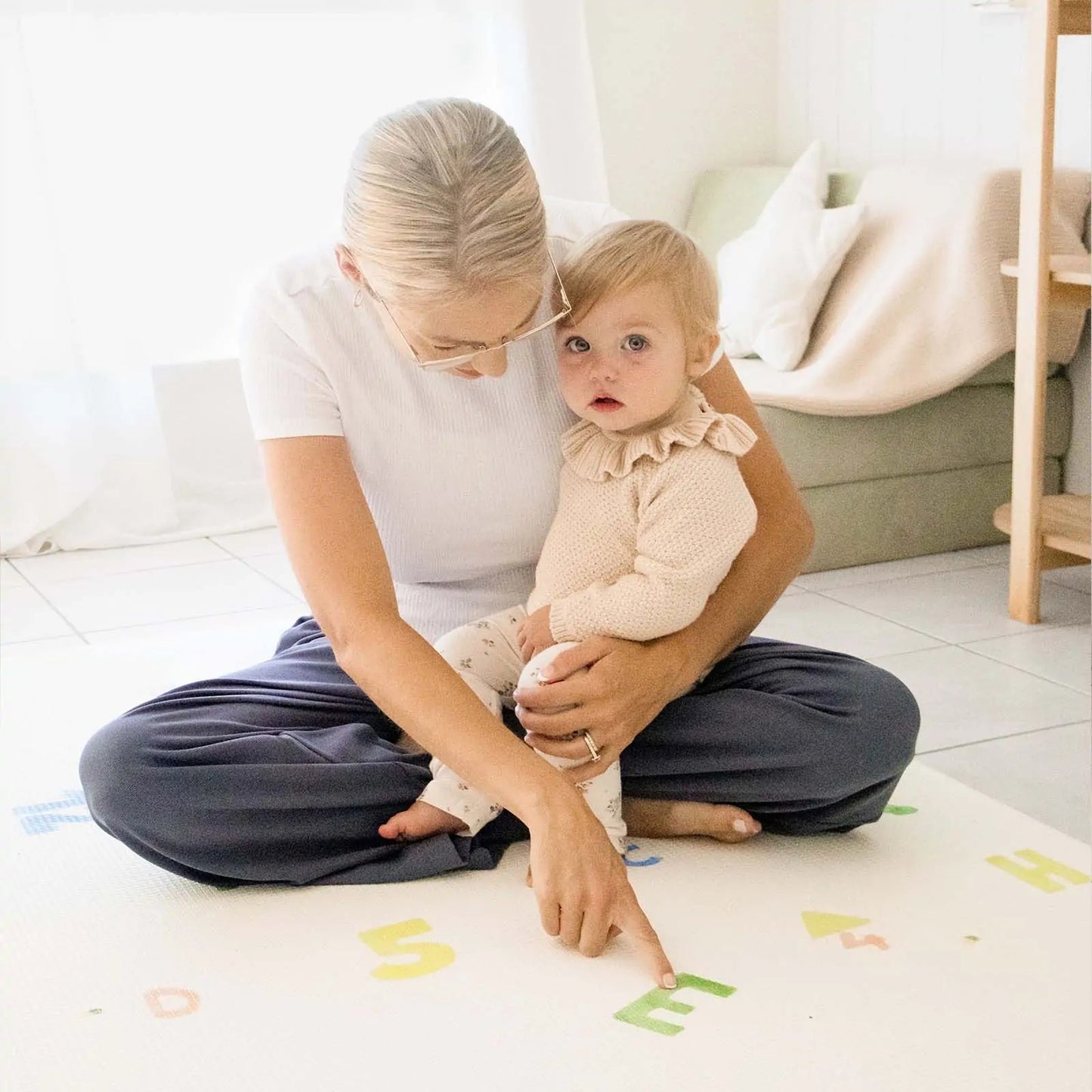 Tiny Land® Double - Sided Baby Playmat Alphabet Adventure - The Nurturing Nook