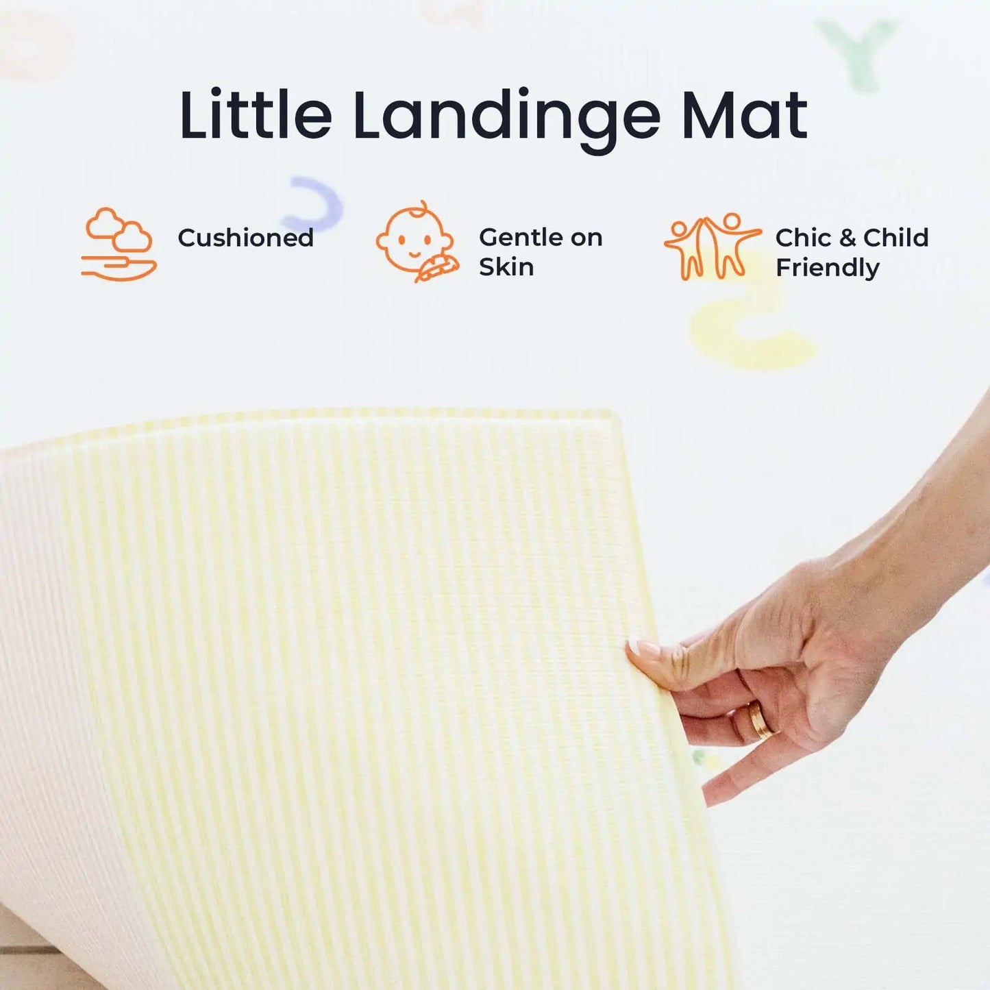 Tiny Land® Double - Sided Baby Playmat Alphabet Adventure - The Nurturing Nook