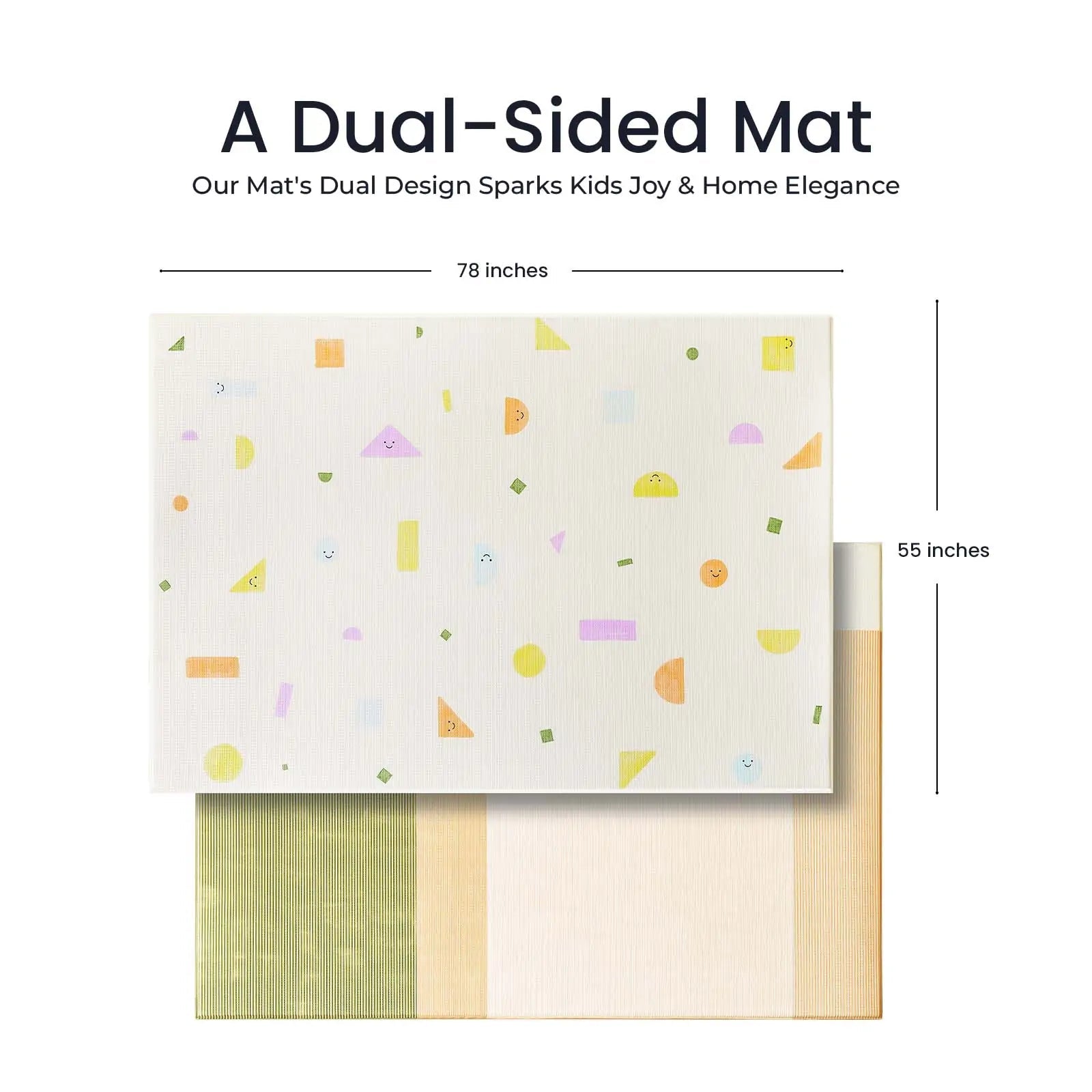 Tiny Land® Double - Sided Baby Playmat Smiley Quest - The Nurturing Nook