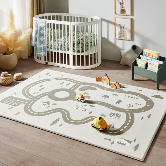 Tiny Land® Double - Sided Baby Playmat Urban Zoo Adventure - The Nurturing Nook