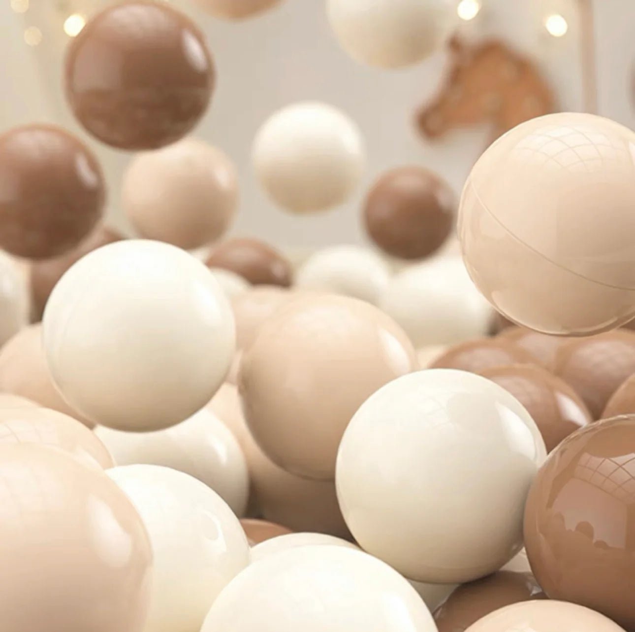 Tiny Land ocean ball set – 200 pcs, neutral colors - The Nurturing Nook