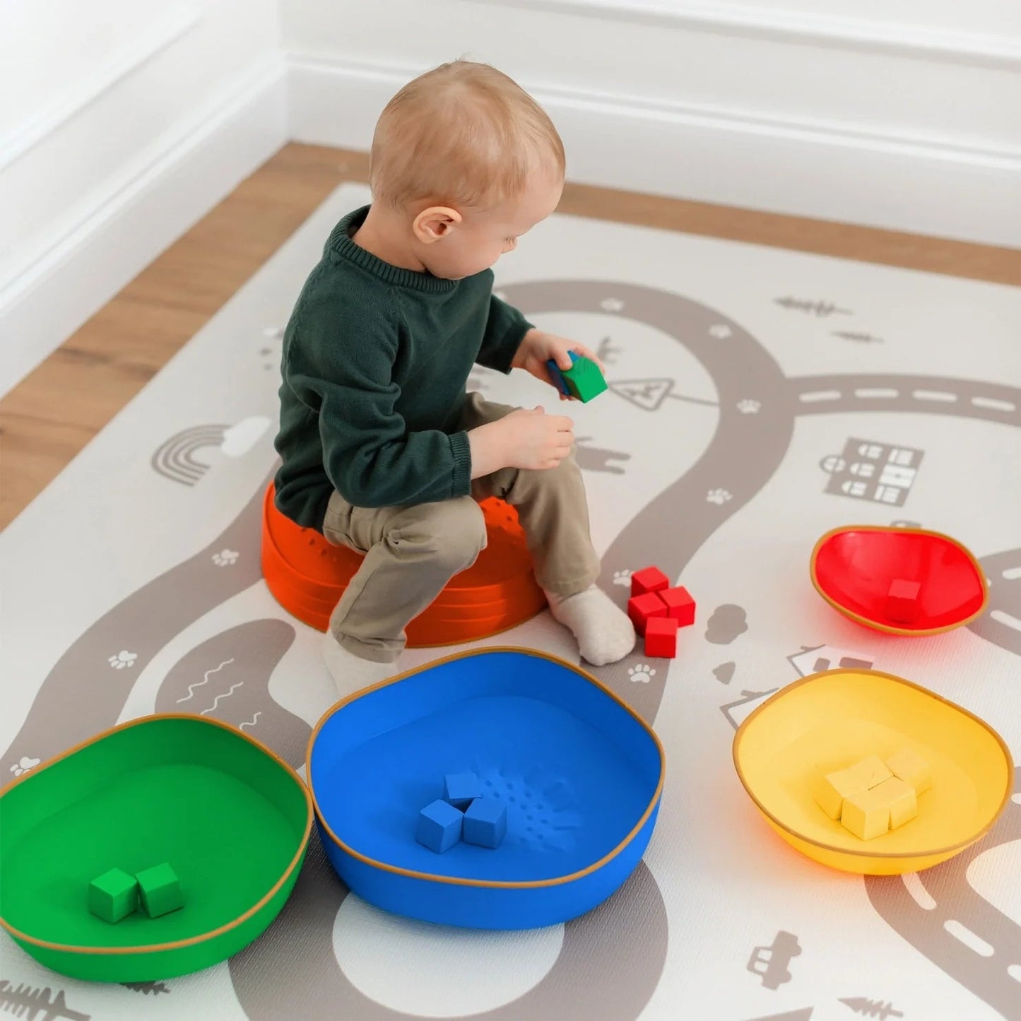Tiny Land® Stepping Stones - Rainbow Color - The Nurturing Nook