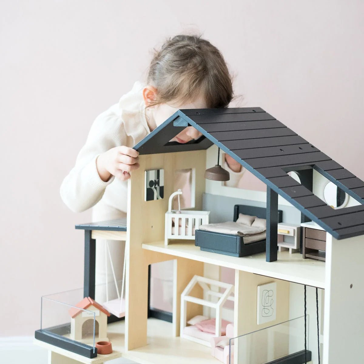 Tiny Land® Sweetwood Edge Dollhouse - The Nurturing Nook