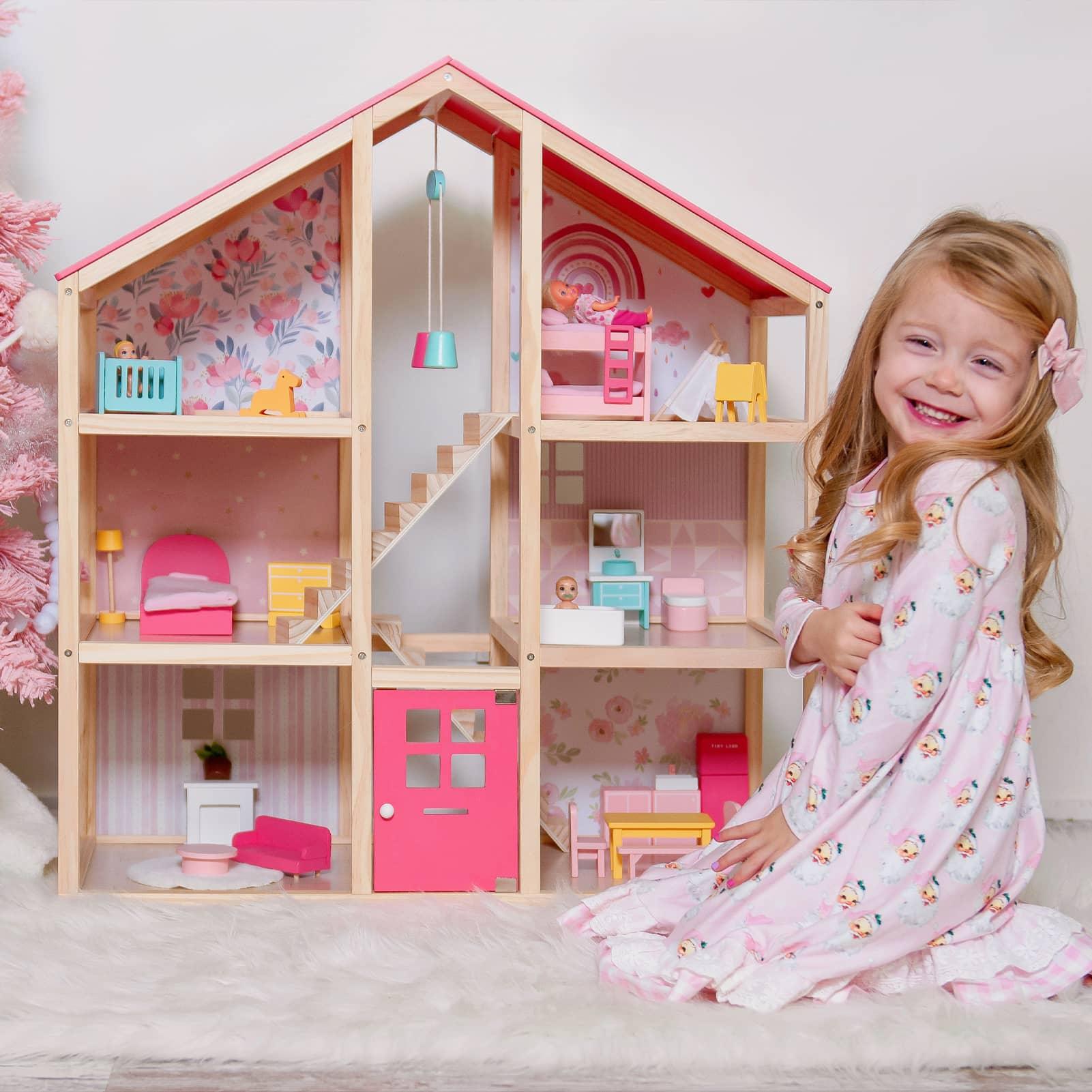 Tiny Land® Sweetwood Love Dollhouse without Dolls - The Nurturing Nook