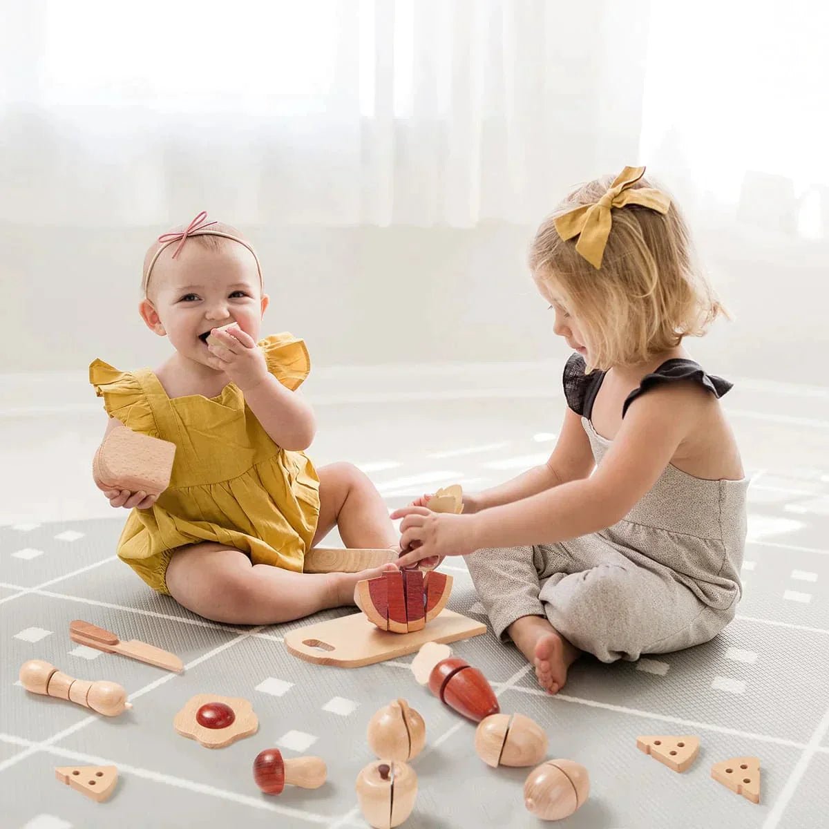 Tiny Land® Wooden Cut and Play Food Toys - The Nurturing Nook