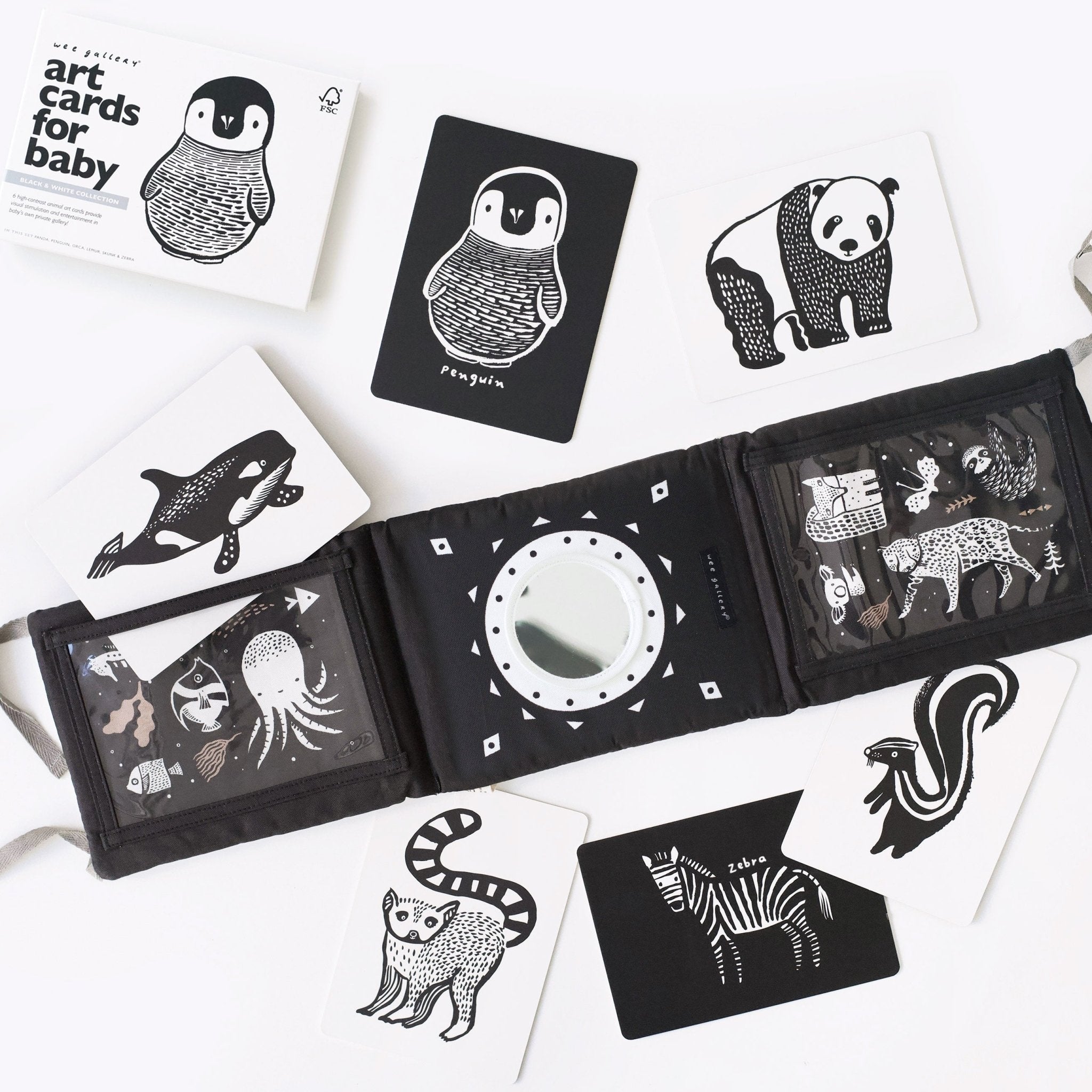 Baby Tummy Time Gallery with Mirror Gift Set