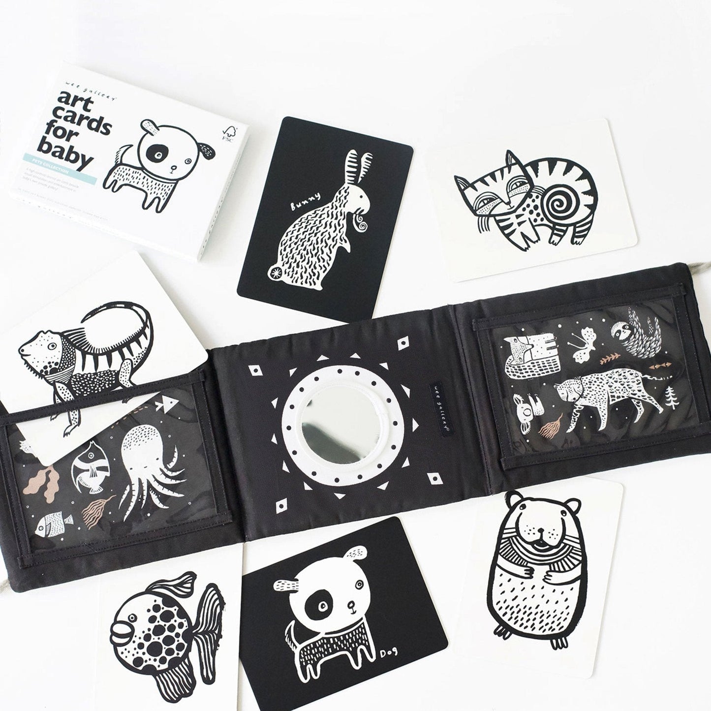 Baby Tummy Time Gallery with Mirror Bundle