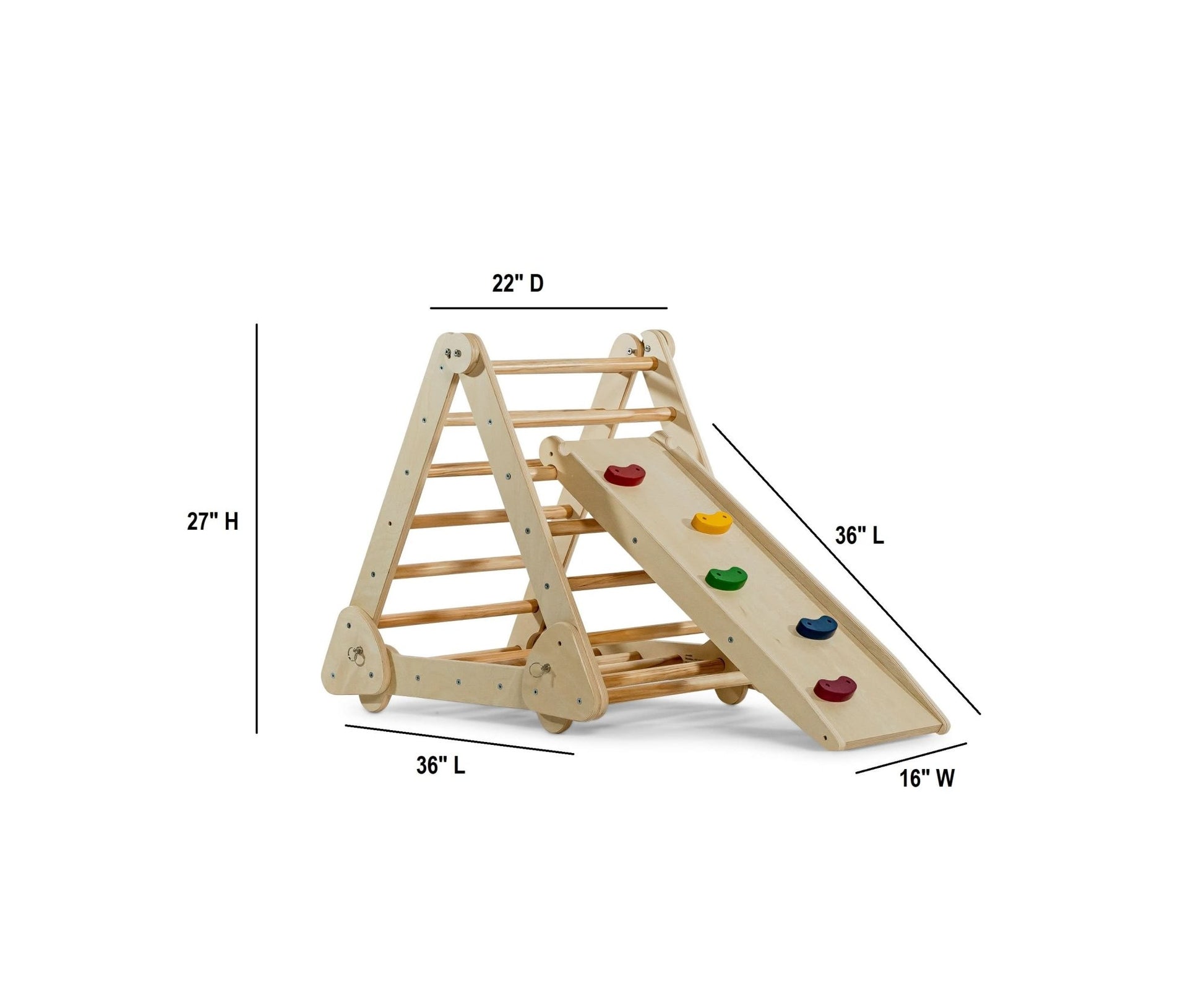 Vicus - Triangle Ladder with Ramp - The Nurturing Nook