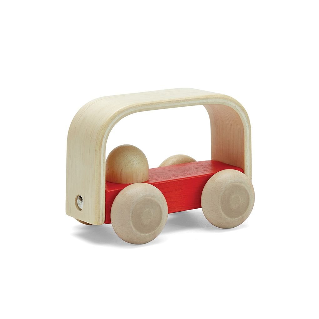 PlanToys wooden vroom bus