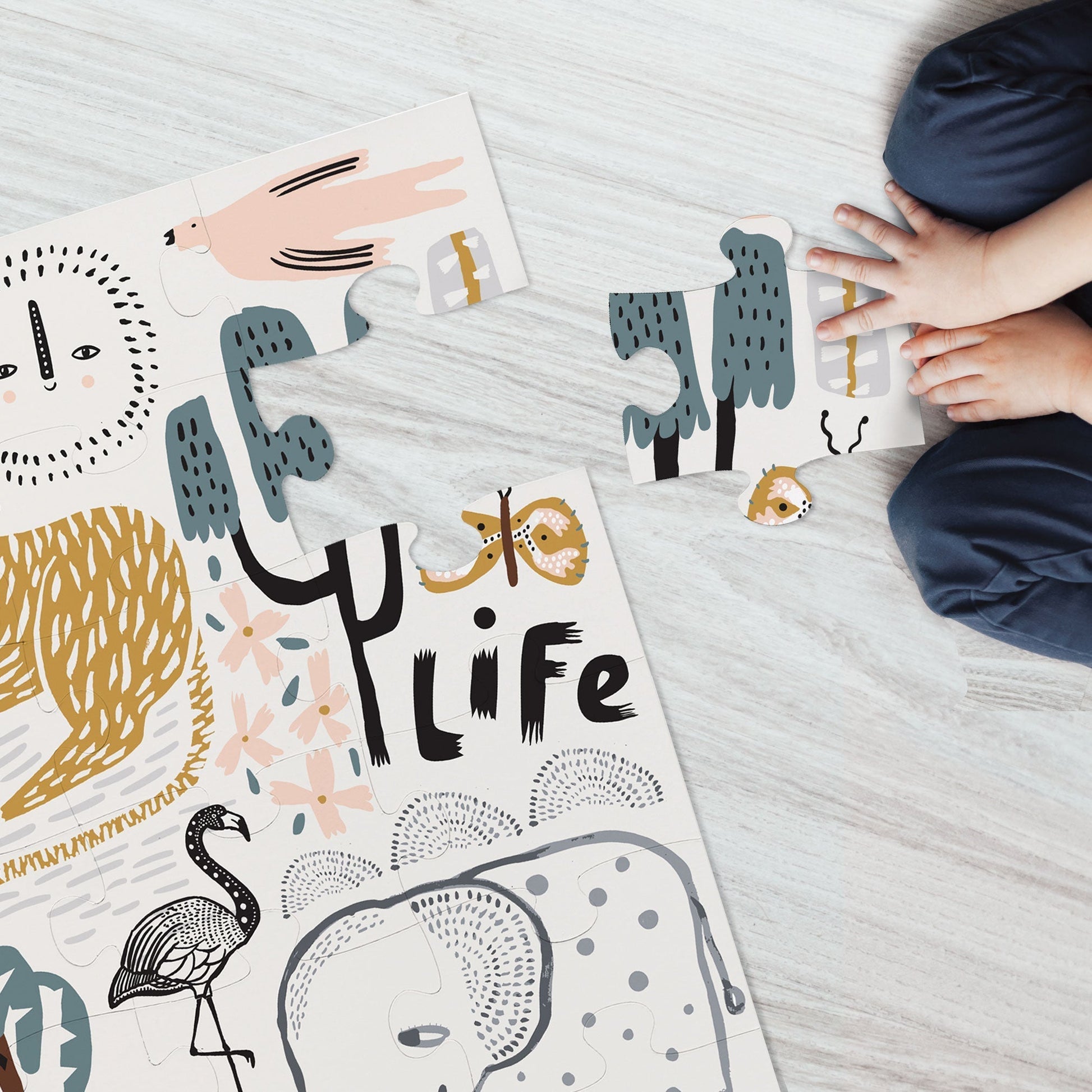 Wild Life Floor Puzzle - The Nurturing Nook