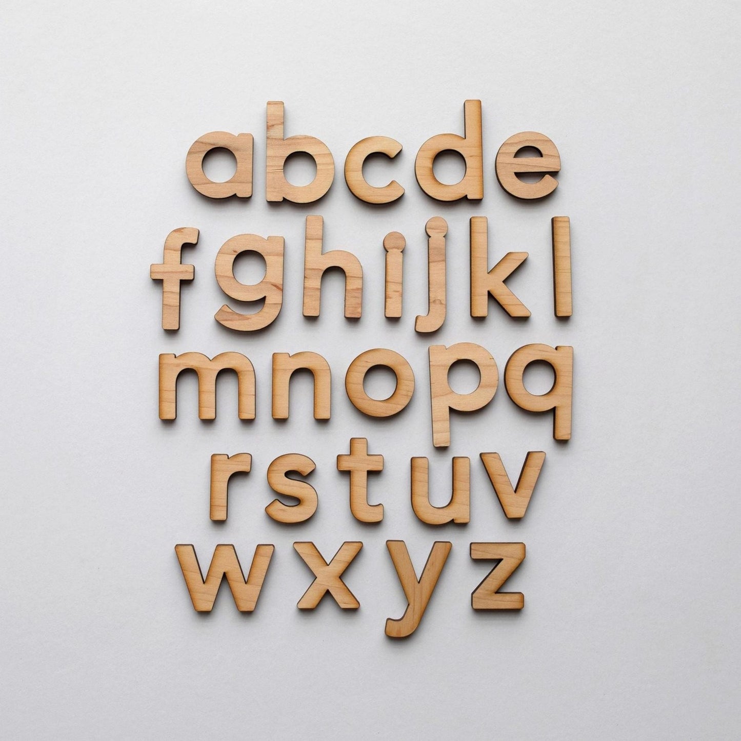 Wooden Alphabet Set • Montessori Movable Alphabet Set, Maple - The Nurturing Nook