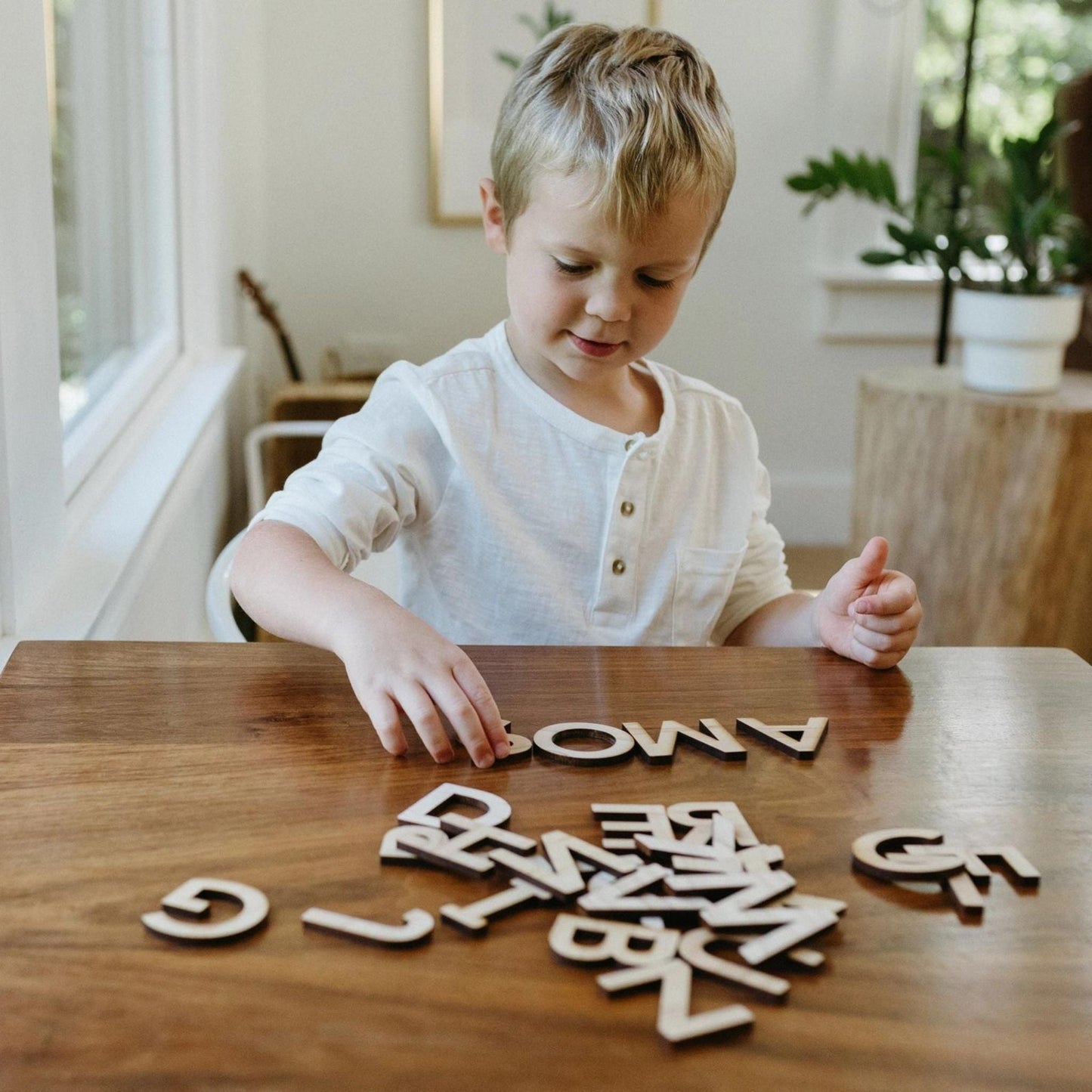 Wooden Alphabet Set • Montessori Movable Alphabet Set, Maple - The Nurturing Nook
