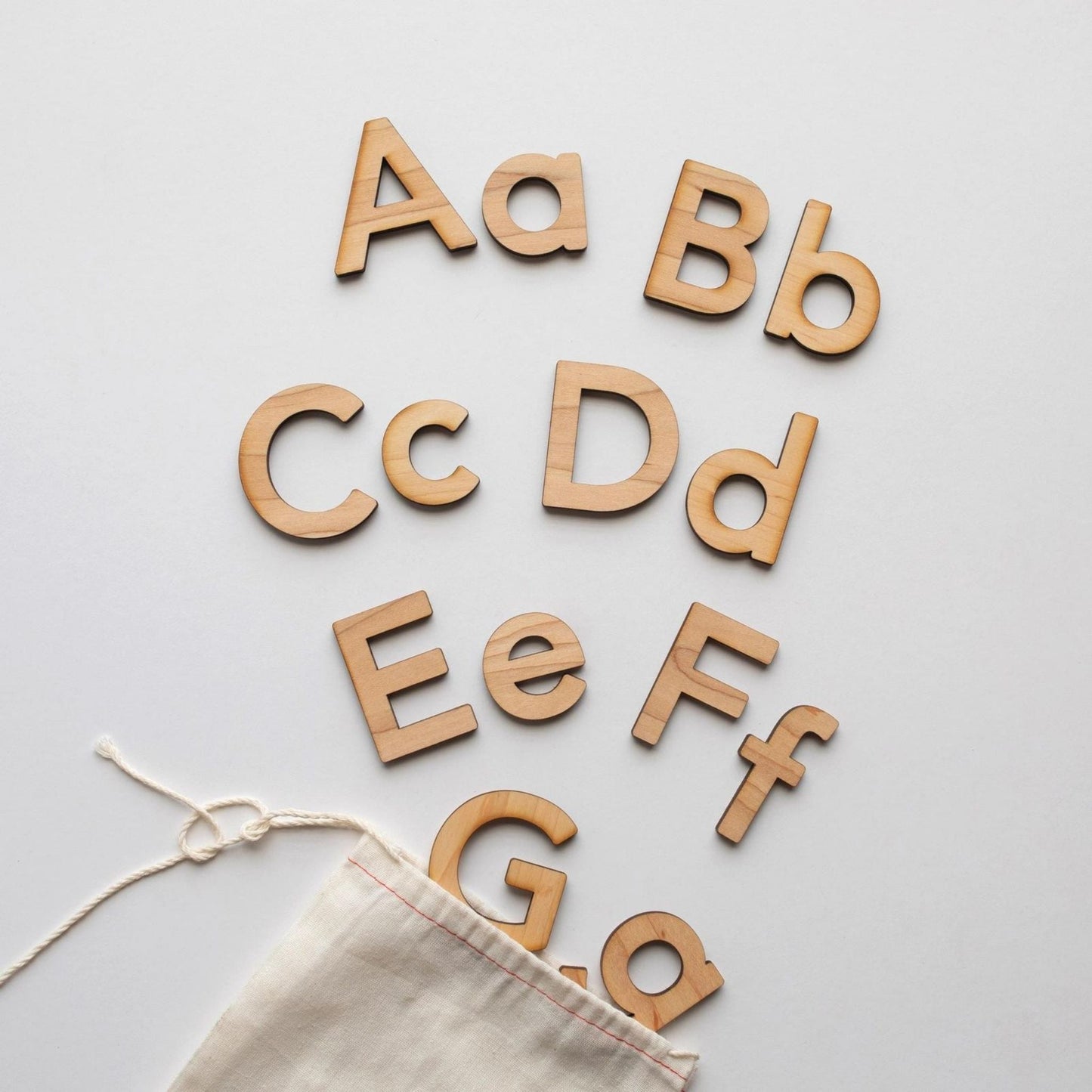 Wooden Alphabet Set • Montessori Movable Alphabet Set, Maple - The Nurturing Nook