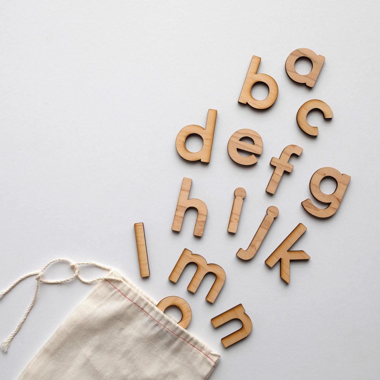 Wooden Alphabet Set • Montessori Movable Alphabet Set, Maple - The Nurturing Nook