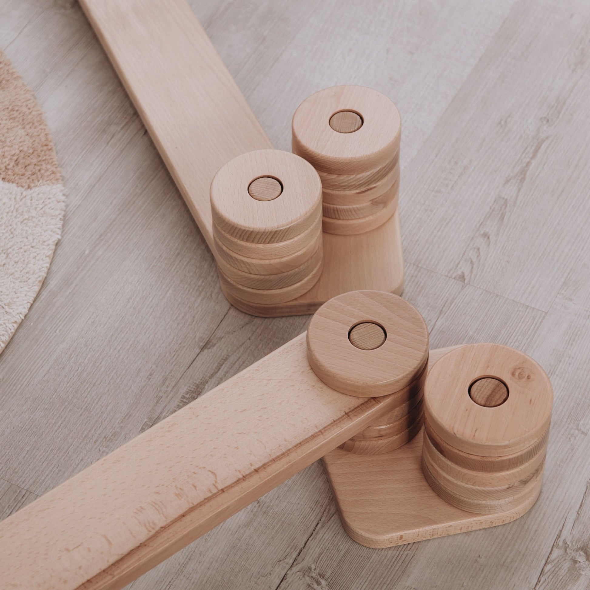 Wooden balance beam – zig - zag or straight - The Nurturing Nook