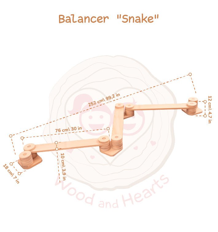 Wooden balance beam – zig - zag or straight - The Nurturing Nook