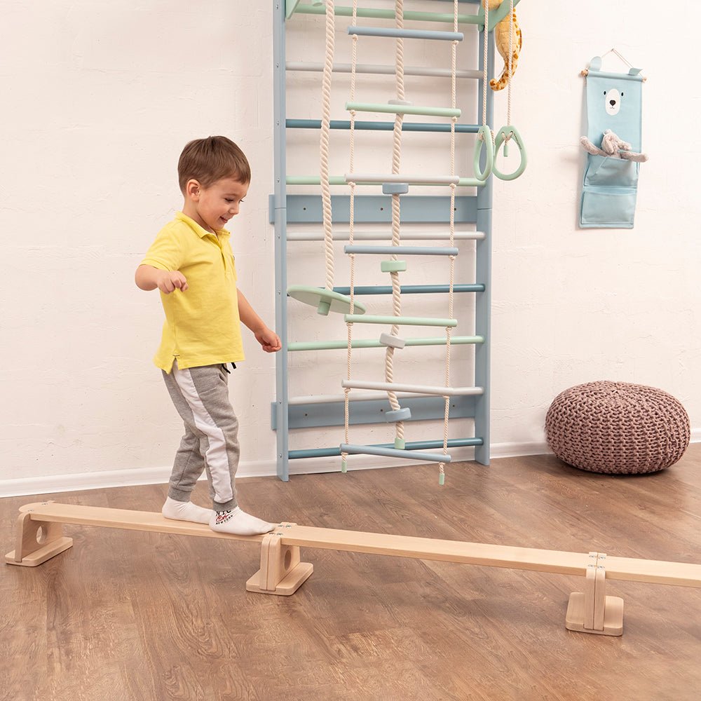 Wooden balance beam – zig - zag or straight - The Nurturing Nook