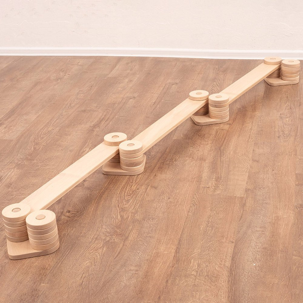 Wooden balance beam – zig - zag or straight - The Nurturing Nook