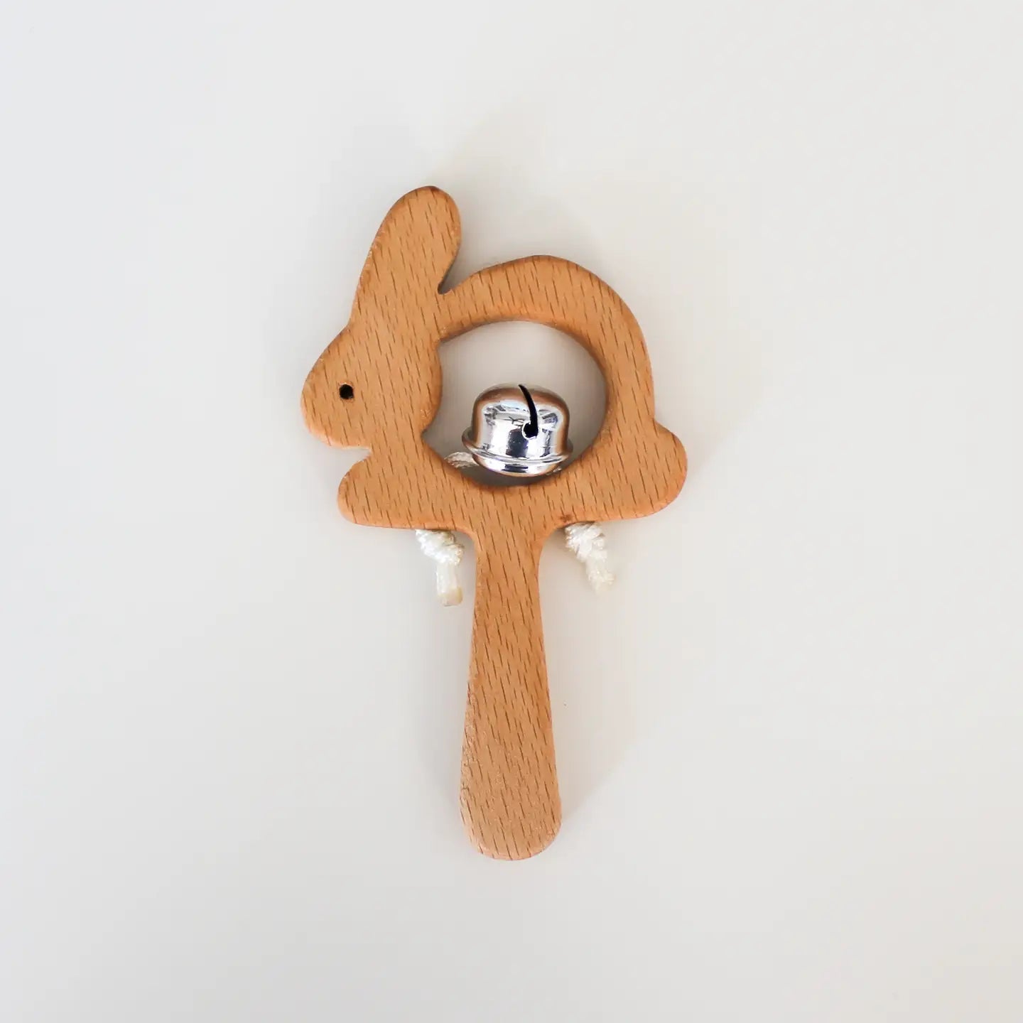 Wooden Bunny Rattle - The Nurturing Nook